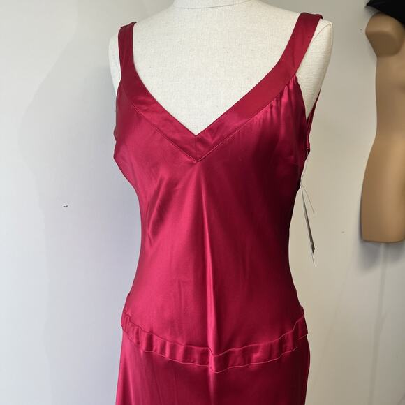 Red Satin Dress ASO How To Lose a Guy in 10 Days Formal Maxi NWT 12P - Picture 5 of 13